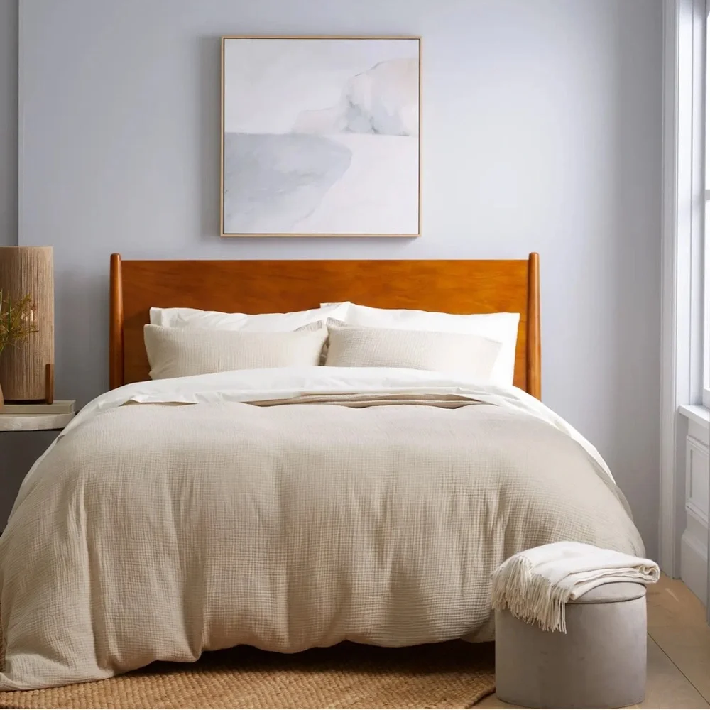 Quince Organic Airy Gauze Duvet Cover Set